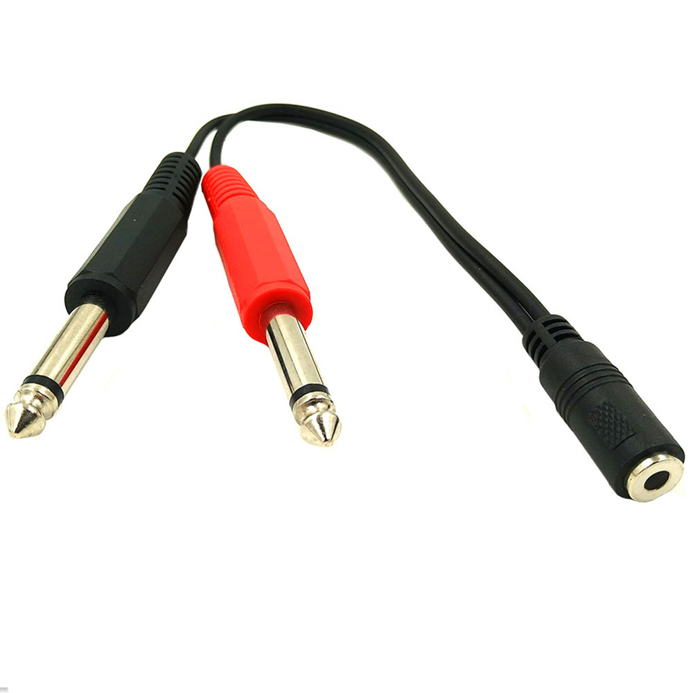 Kabel adapter 6,35 mm męski na – Audio Splitter Y recenzja i cena